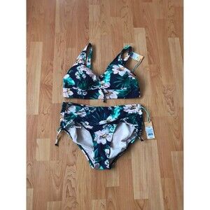 Kona Sol Cinch Front Sea Breeze Bikini set